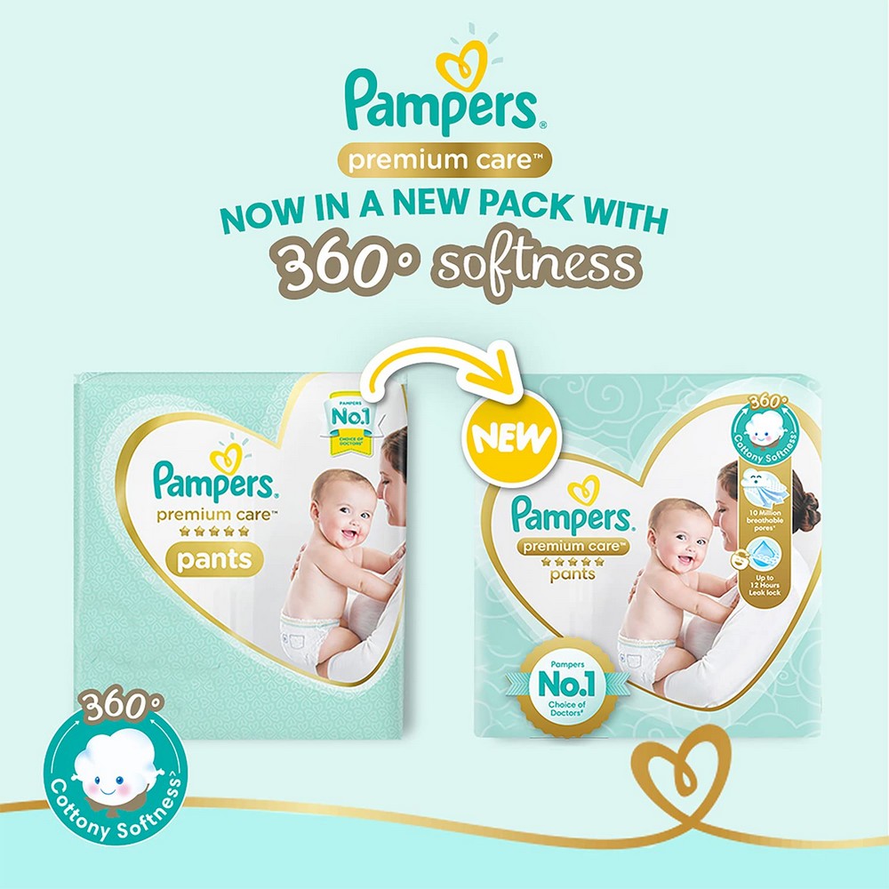 Pampers Premium Care Pants Diapers New Baby Extra Small Size 76 Pc Pack -  XS - Buy 76 Pampers Pant Diapers | Flipkart.com